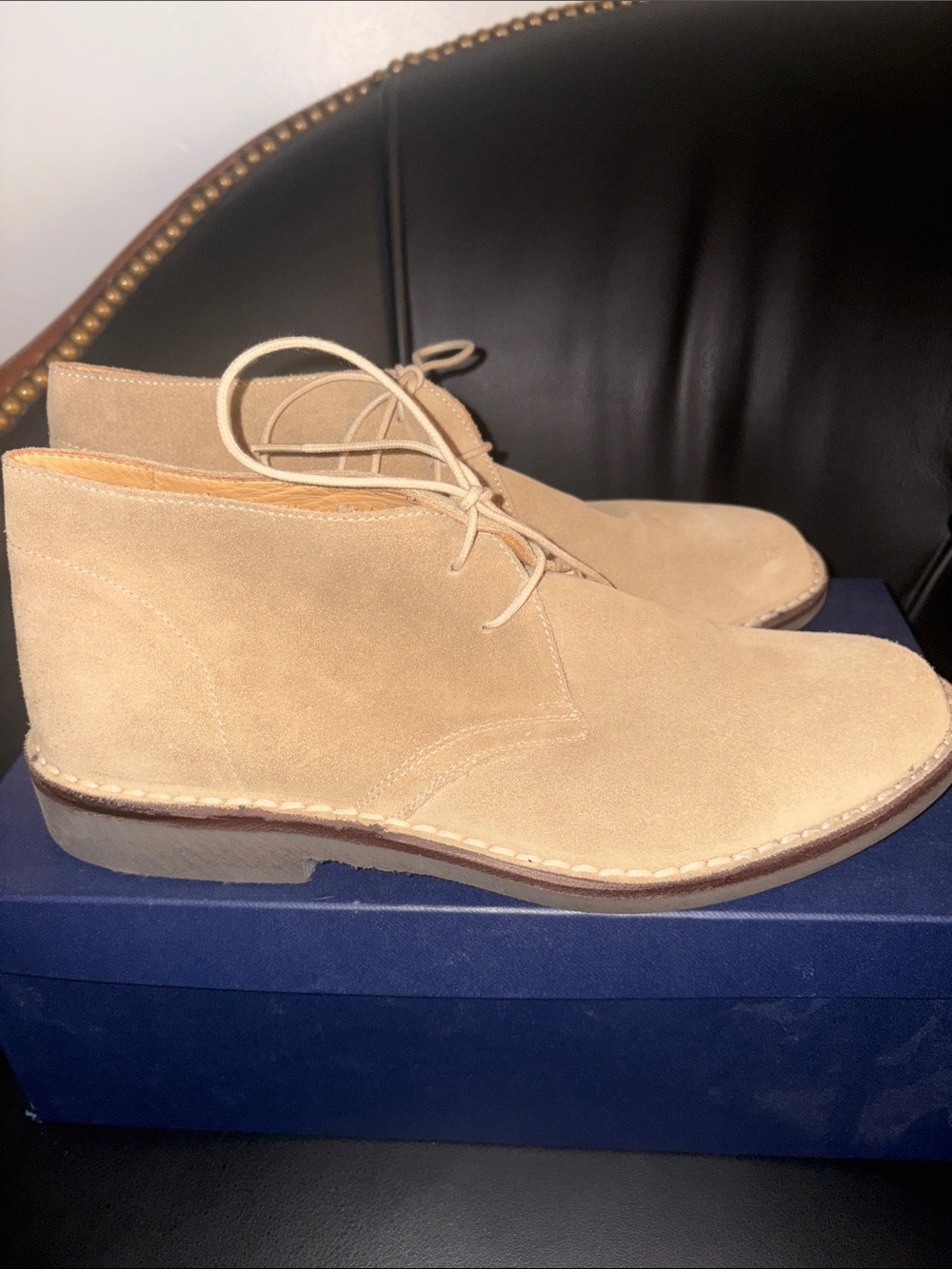 Brooks Brothers Tan Suede Chukka Boots